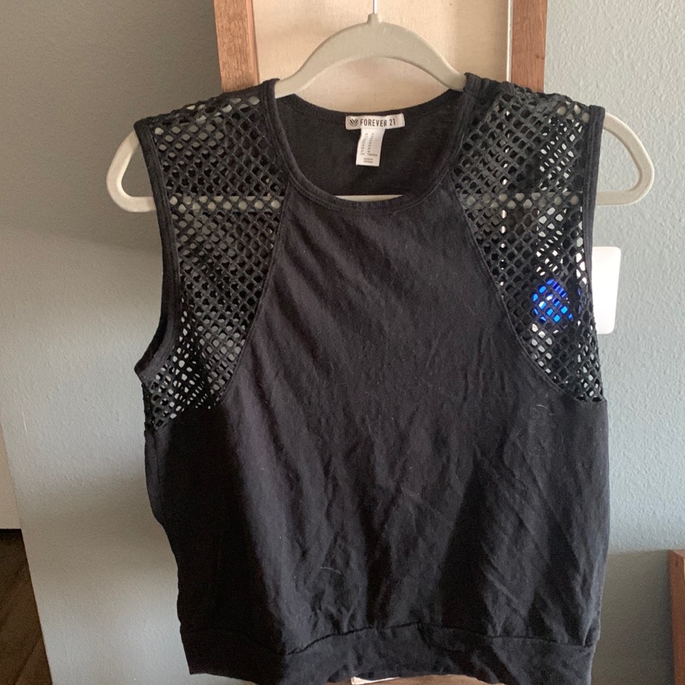 Womens forever 21 black tank top